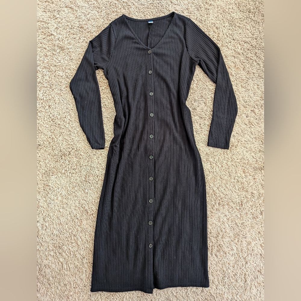 Old Navy Black Long Sleeve Dress